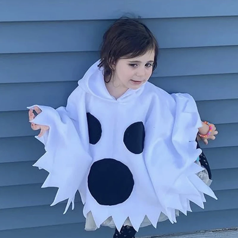 Kostum Anak-anak untuk Pertunjukan Panggung, Pakaian Anak Perempuan untuk Cosplay, Set Dekorasi Labu Setan, Bahan Poliester...