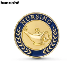 Hanreshe Medical Nursing Enamel Pin Doctor Nurse Jewelry Bag Lapel Brooch Badge Medicine Gifts