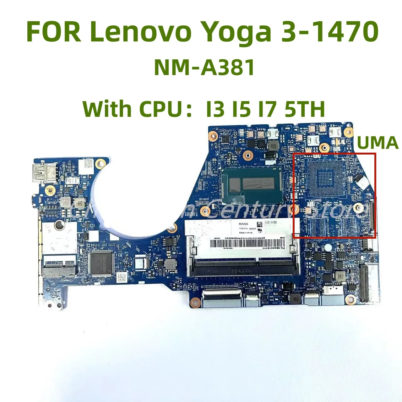 

Для BTUU1 NM-A381 Yoga 3 14 материнская плата для ноутбука W8S I7-5500 процессор DDR3L 2 Гб GPU оригинальная интегрированная материнская плата 100% полностью протестирована