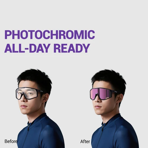 Imagen 2 del producto Kapvoe, nuevas gafas de sol fotocromáticas para ciclismo al aire libre, gafas para hombres y mujeres MTB, gafas UV400 para bicicleta, gafas deportivas para senderismo y bicicleta de carretera