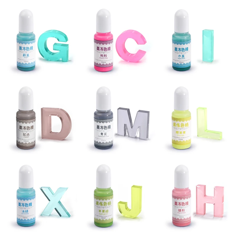 

24-цветные пигменты из эпоксидной смолы, желе, жидкий краситель, сделай сам, кристалл, УФ-ручная работа, аксессуары для изготовления ювелирных изделий