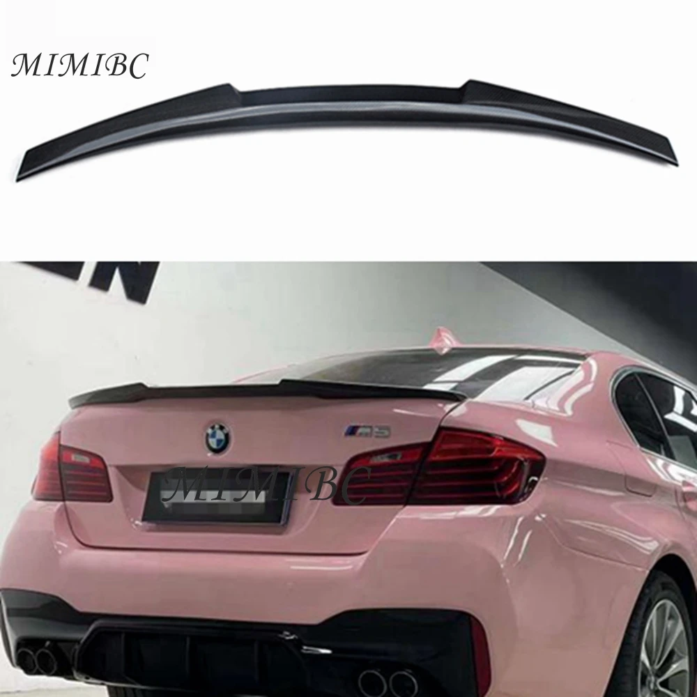 

FOR BMW 5 Series F10 F18/F10 M5 Sedan M4 Style Carbon fiber Rear Spoiler Trunk wing 2009-2017 FRP Forged carbon