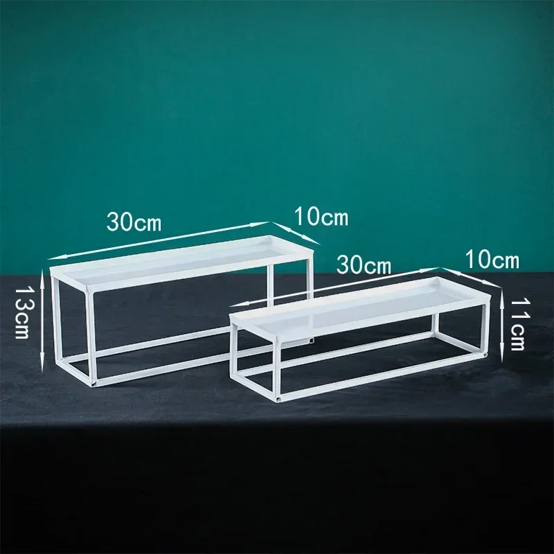 White Cake Stand Party Dessert Table Display Rack Dessert Cake Cold Tray Meal Tea Break Table Afternoon Tea Center Rack Metal