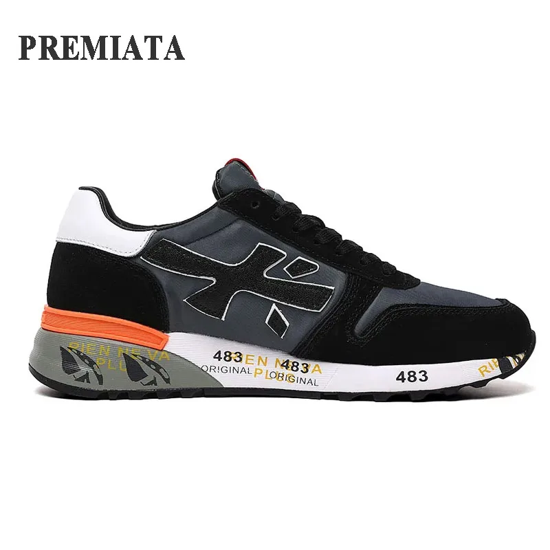 PREMIATA Men's Casual Sneakers Outdoor Sports New Generation Design Breathable Waterproof Multi-color Element Trend Man Shoes