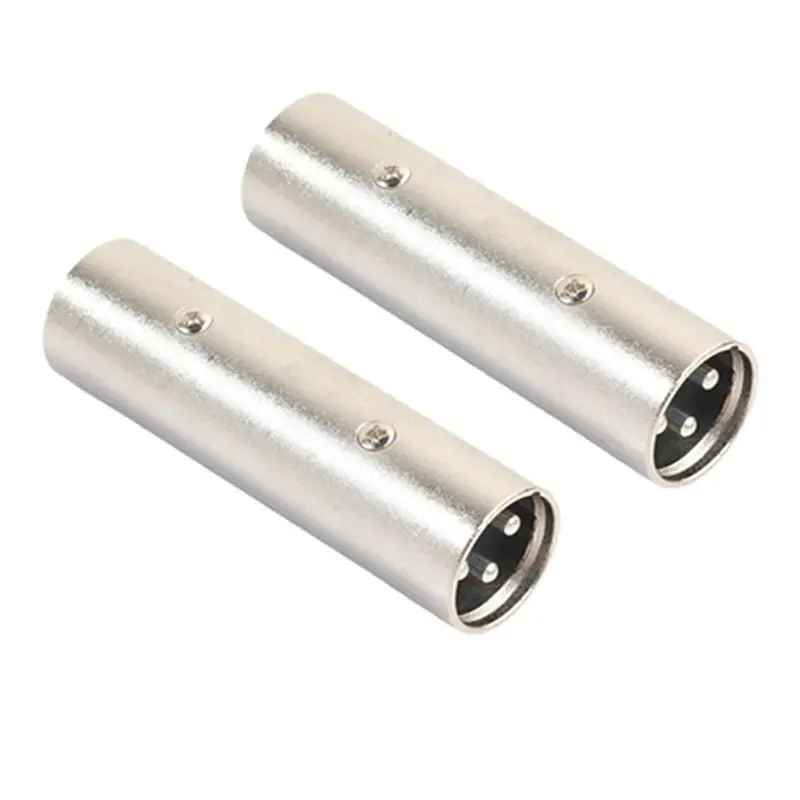 FULL-XLR Male To Male Adapter, XLR 3 Pin Male To 3 Pin Male Connector Coupler, Microphone Line Adapter -4 Pack