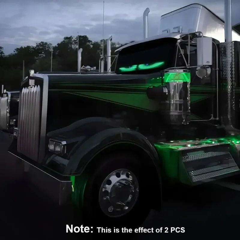 LED Devil Eyes Light For Cars 23x4.7in Scrolling LED Display For Car Windows & Festivals Smart Control LED Display Car Pixel