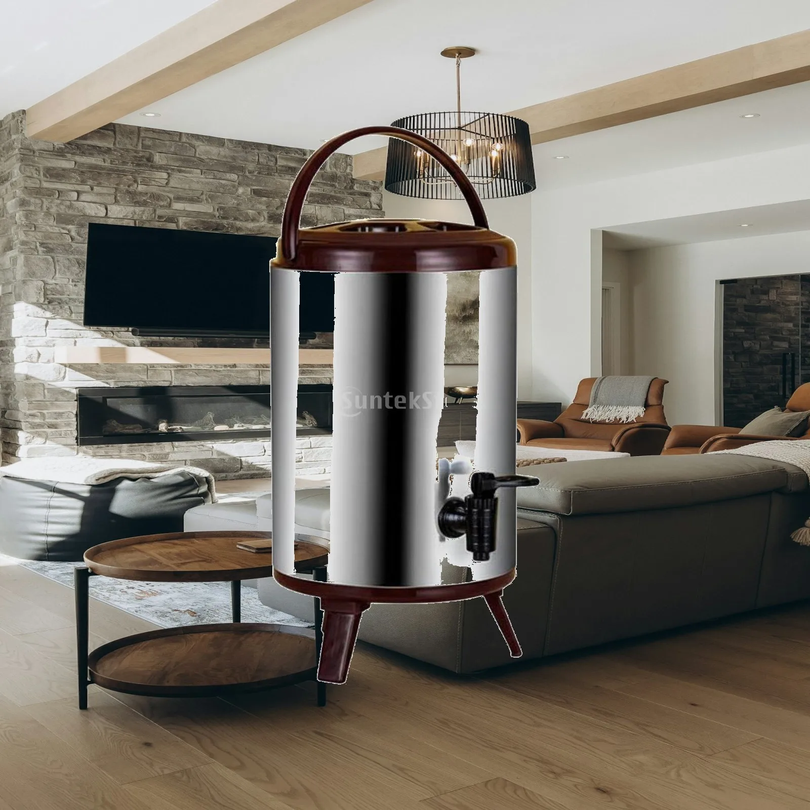 Milk Tea Insulation Barrel Long Temperature Retention Insulated Spigot Beverage Dispenser Versatile for Caterers, Catering