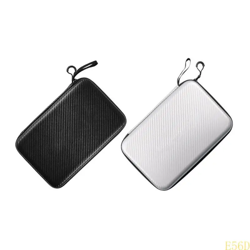 

E56D Protective Table Tennis Bat Bag Zippers Closure Table Tennis Racket Storage Bag