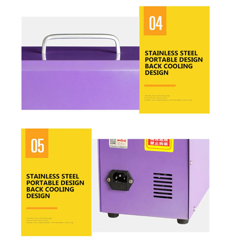 Máquina de grabado láser de 110V-220V, máquina fotosensible, pequeña máquina de tallado, máquina de estampado automático, HT-A100