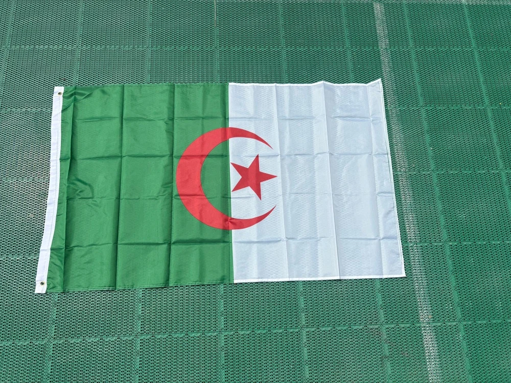 Algeria Hanging Flag 90×150cm Polyester Banner Weather Resistant For Sports Match Festival Home Outdoor Wall Decor