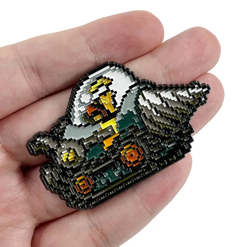 Gra Metal Slug Cosplay kostium kreskówkowy metalowa plakietka Pin stop broszka rekwizyty prezent