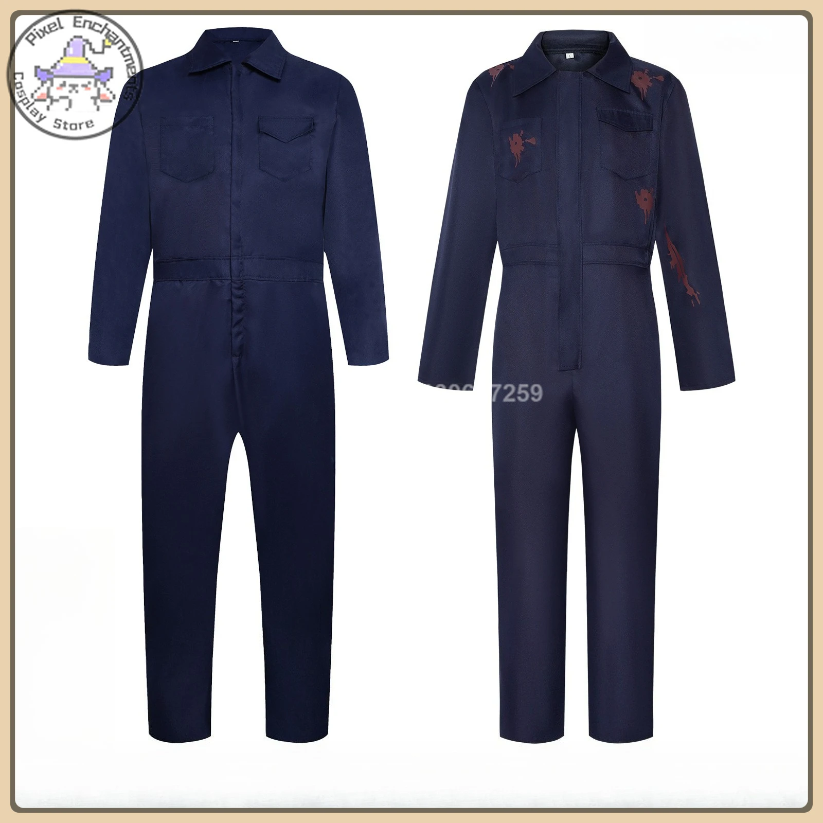 

Michael Role Playing Costume Long-Sleeve Overalls + Boot Covers Full Set High Quality Multi-Scene Party Clothes (Kids/Adult)