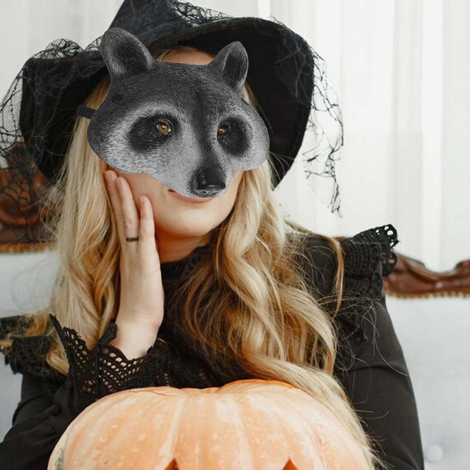 

Реалистичная маска енота для Хэллоуина, костюм для вечеринки, косплей, маскарадная маска для лица с животными, страшный карнавал, винтажный милый панк