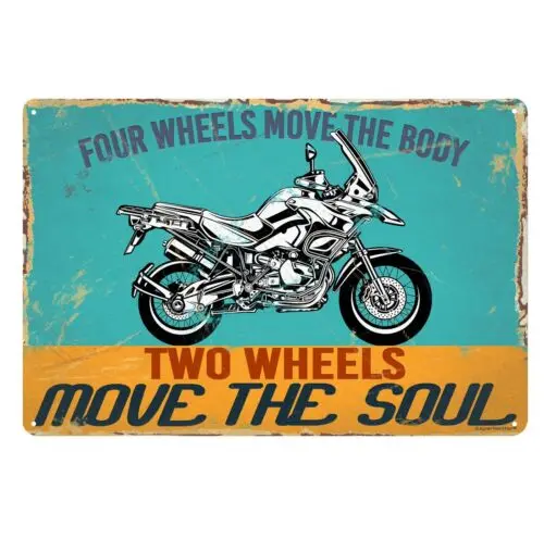 1p,2 wheels move the soul Gs1200 Motorcycle Metal Poster Tin Sign 20x30cm