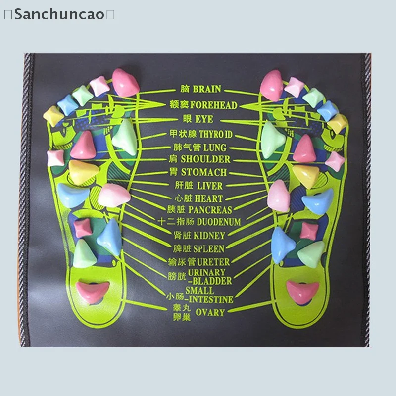 

195usseSan GrupoAcupressure Pad Рефлексотерапия ног Массажная подушка Прогулочная подушка для ног Под давлением Рефлексотерапия Массажная подушечка для мышц Массажер для ног