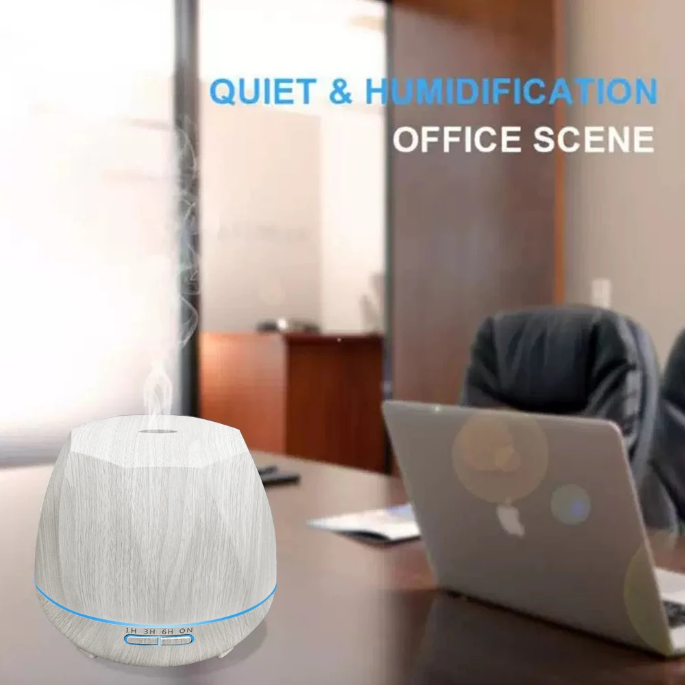 

7-Color LED Humidifier & Diffuser 3 Timer Settings, Quiet Ultrasonic for Home/Office