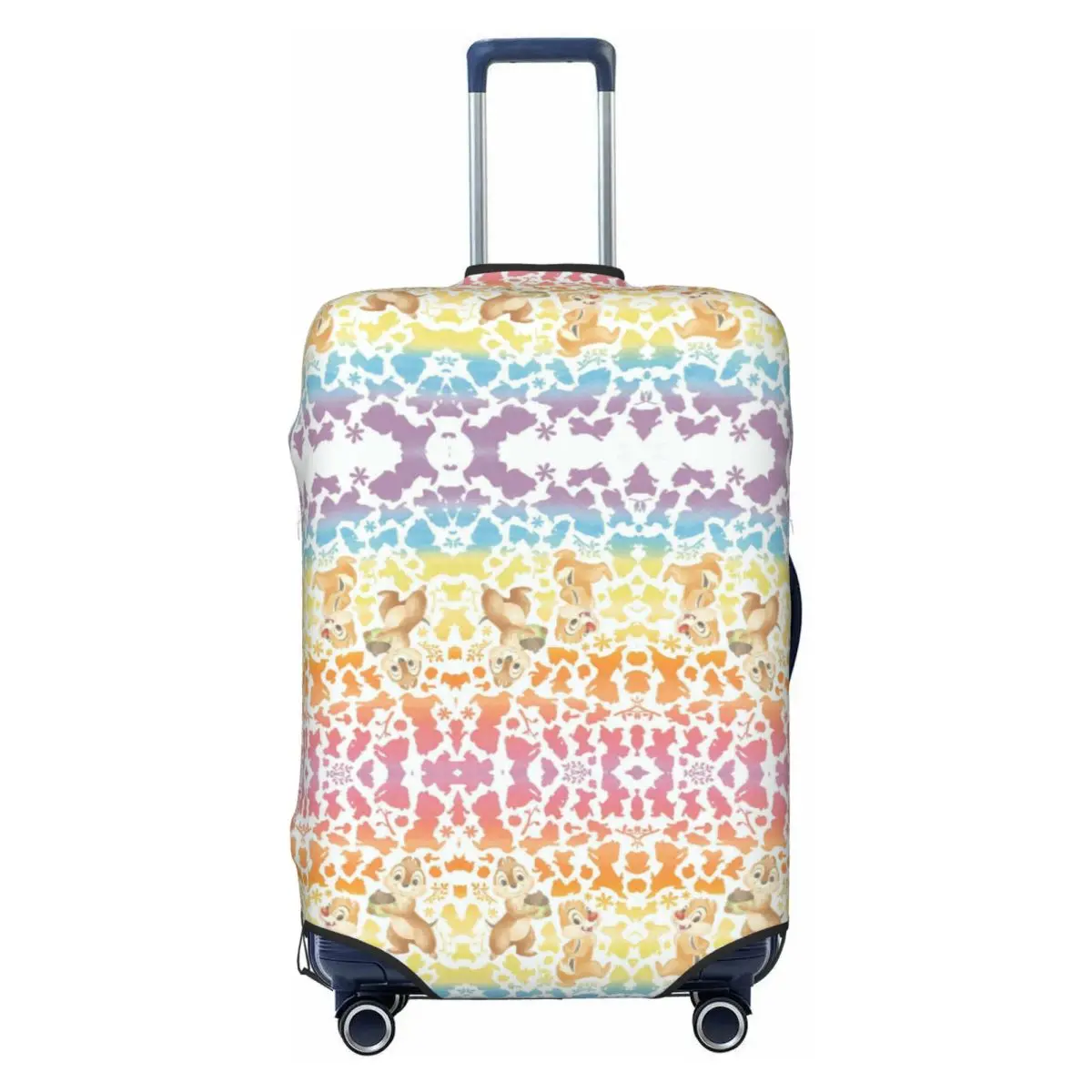 

Забавный чехол для чемодана с мультяшными персонажами Чипом и Дейлом, эластичный защитный чехол для чемодана, подходит для чемоданов 18-32 дюймов