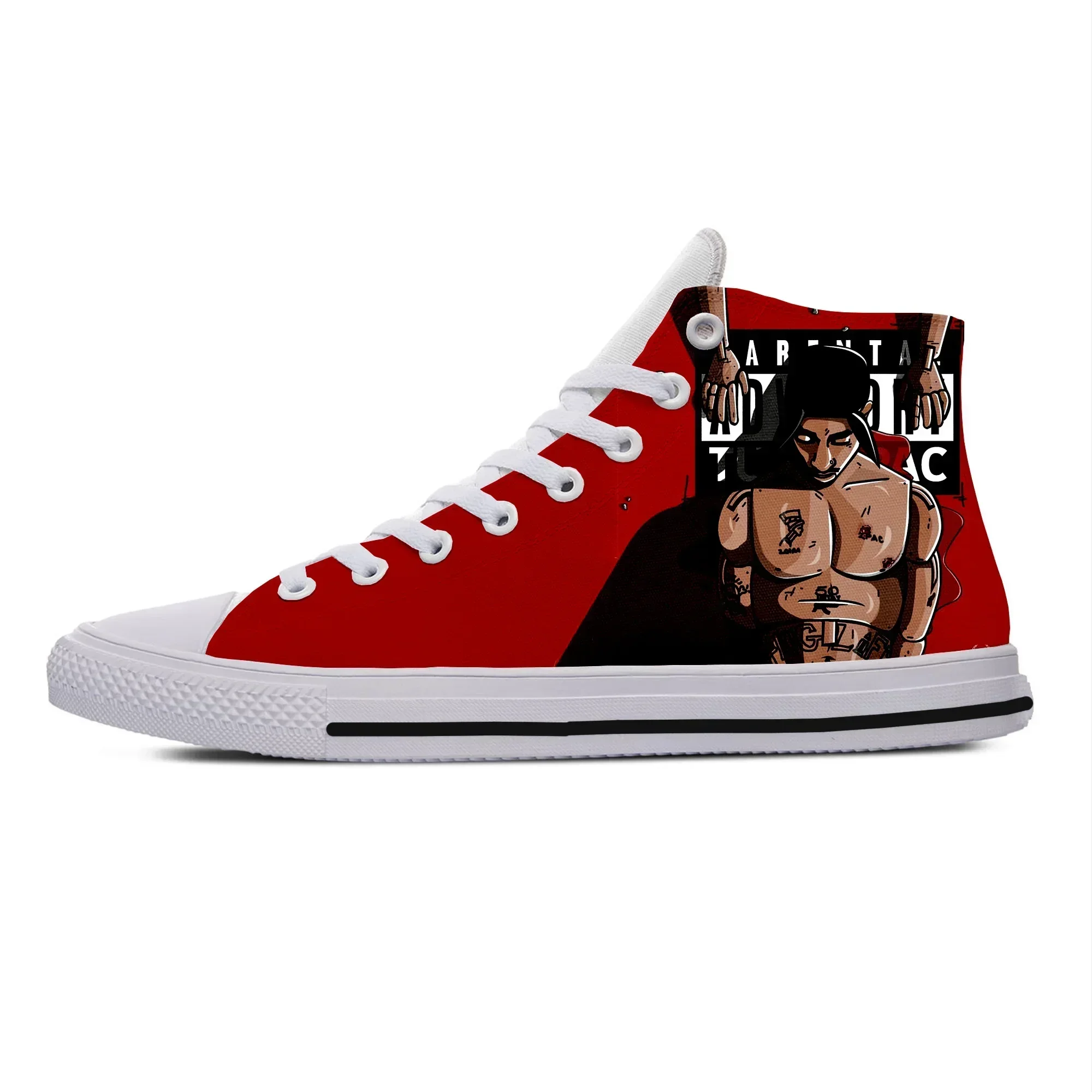 Hot Fashion 3D Print 2Pac Tupac High Sneakers for Men/women High Quality 3D Printing Handiness Casual Shoes Fashion Canvas Shoes