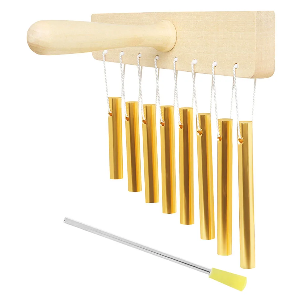 

1Set Aluminum Tube 8-Tone Wind Chime Percussion Instrument for Kids Musical Learning Safe Solid Construction Vibrant Color