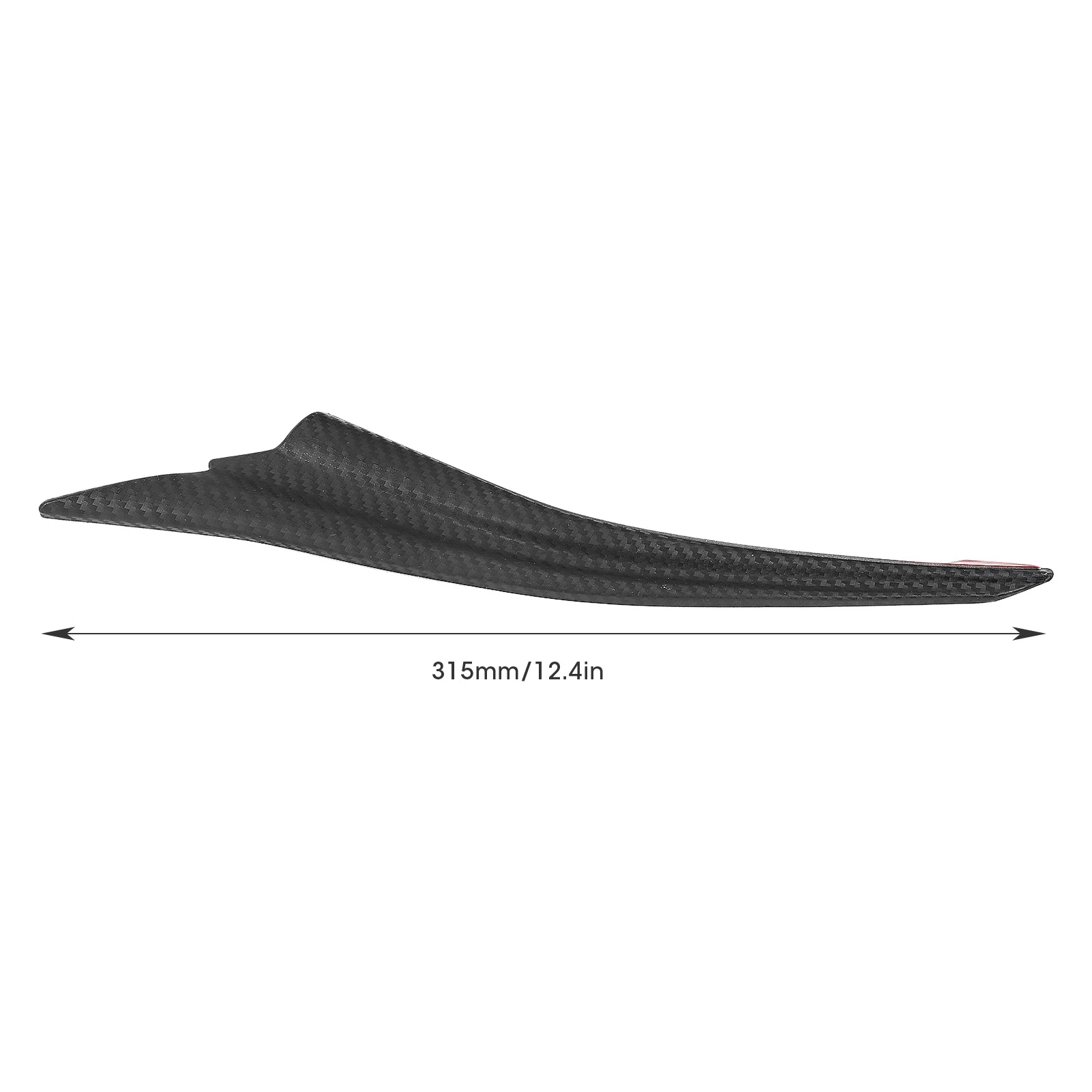 Fibra De Carbono Bumper Fin Splitter Spoiler De Estilo De Borracha, Modificação Universal Do Carro, Partes Do Corpo, Corpo Lateral