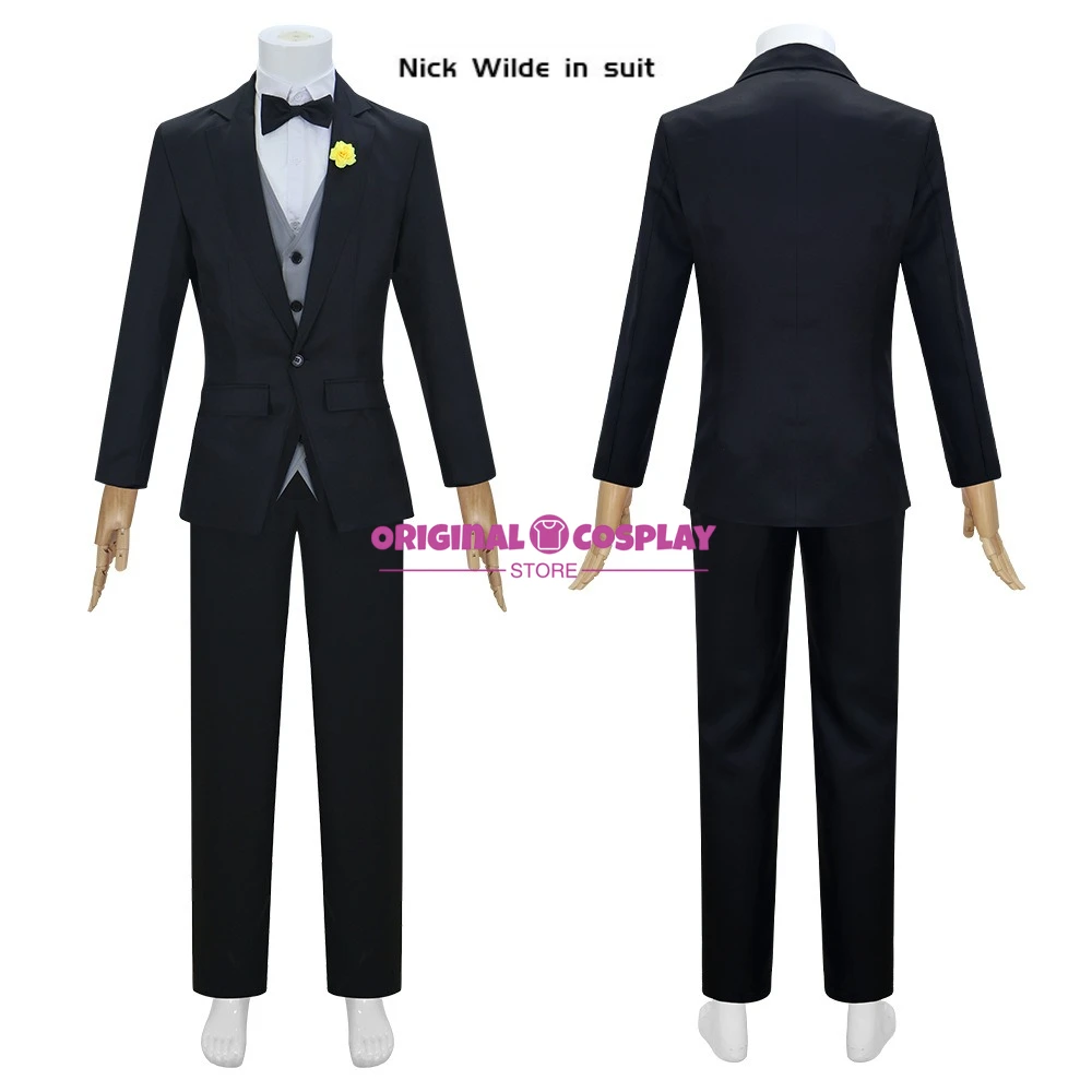 

Nick·Wilde Judy Hopps Gazelle Cosplay Costume Anime Adult Children Men and Women New Dress Suit Halloween Carniva Uniform