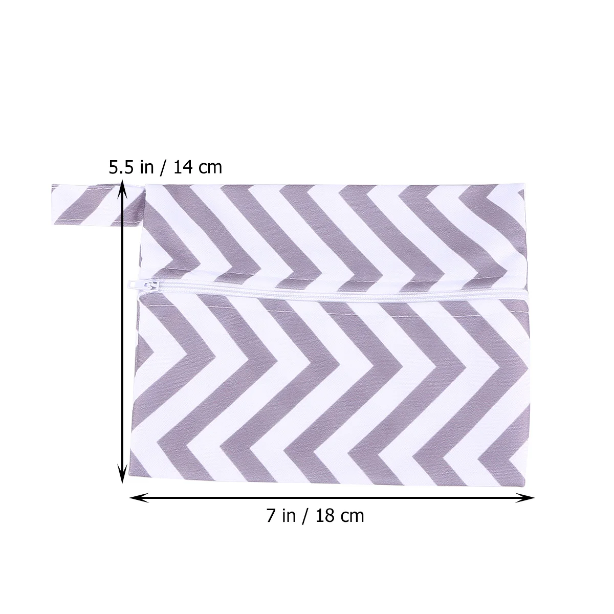 حقيبة تخزين حفاضات الأطفال، شريط رمادي مقاوم للماء، خفيف الوزن، نسيج متين، مقبض بسحاب من مادة البولي يوريثان، حقيبة حفاضات صغيرة خارجية #6
