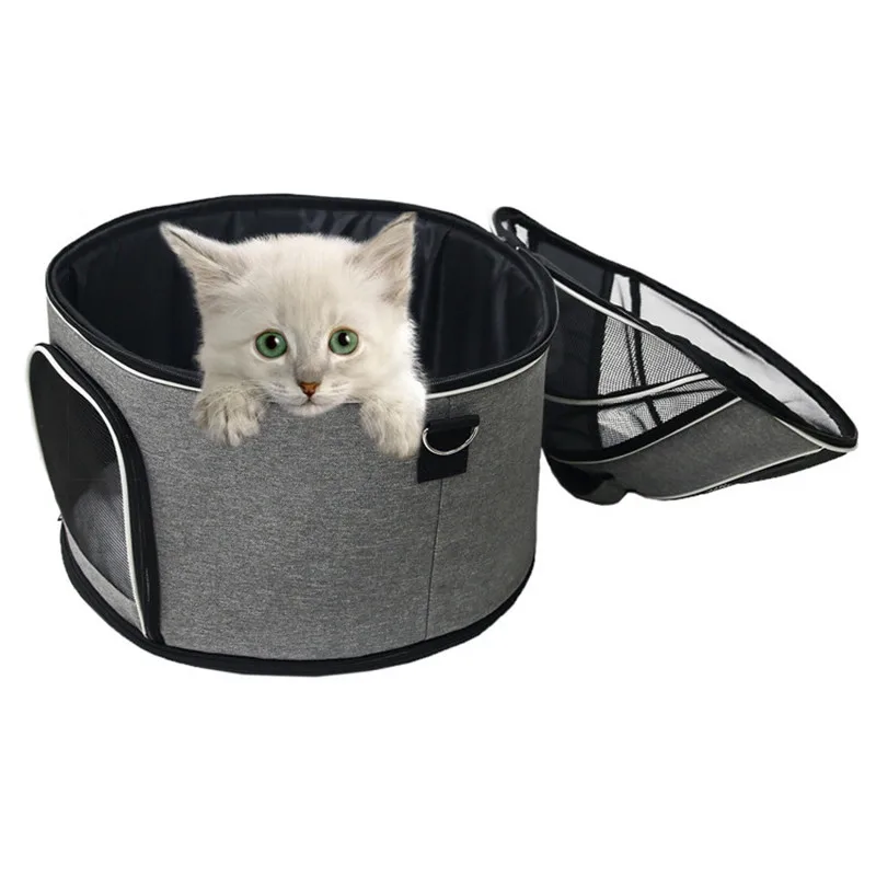 Pet Supplies Cat Tote Bag Foldable Breathable Pet Backpack Go Out Portable Puppy Cross-body Shoulder Bag