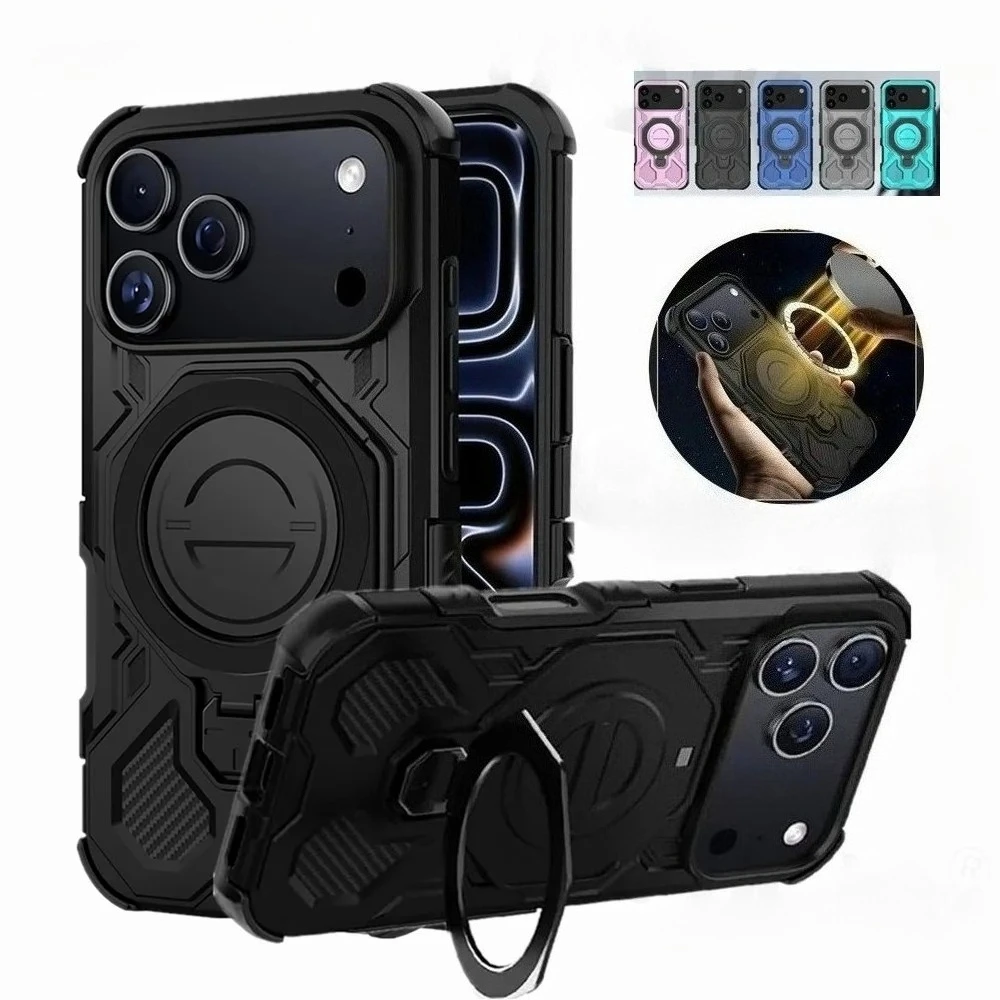 

Чехол для iPhone 17 Pro Max iPhone 16 Pro Max 15 Pro MagSafe Стенд Магнитный держатель Защитные подставки Подставка Защитные чехлы