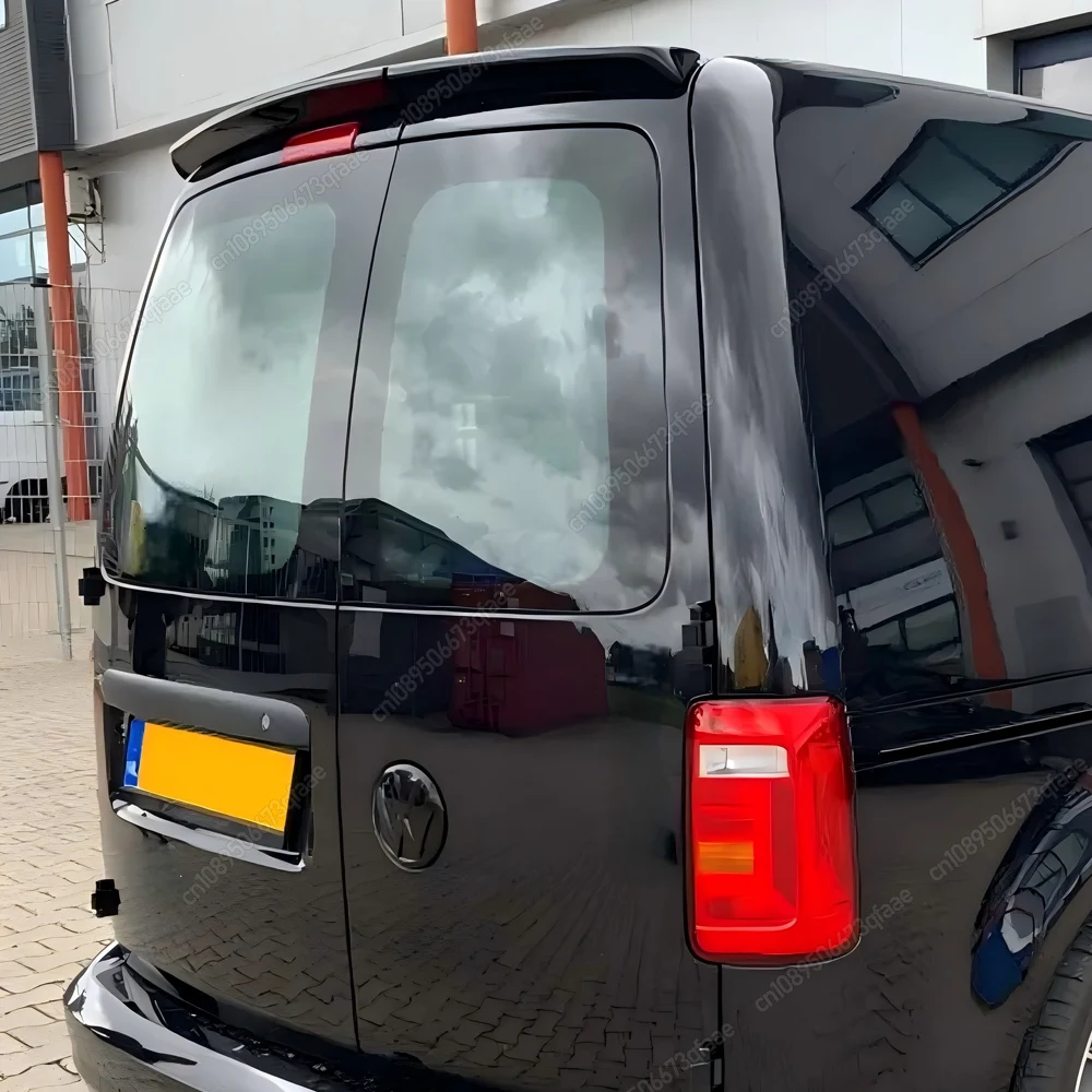 

For VW Caddy Double Door Roof Spoiler 2005 To 2018 Car Rear Roof Spoiler Wing Rear Trunk Spoiler Wing ABS Glossy Black Body Kits