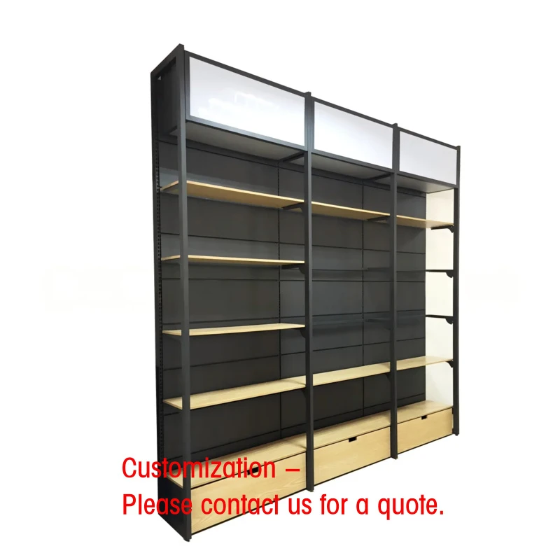 

custom.Chain Steel-wood Boutique Shelves, Display Rack Cosmetics Snack and Shoe Storage Racks