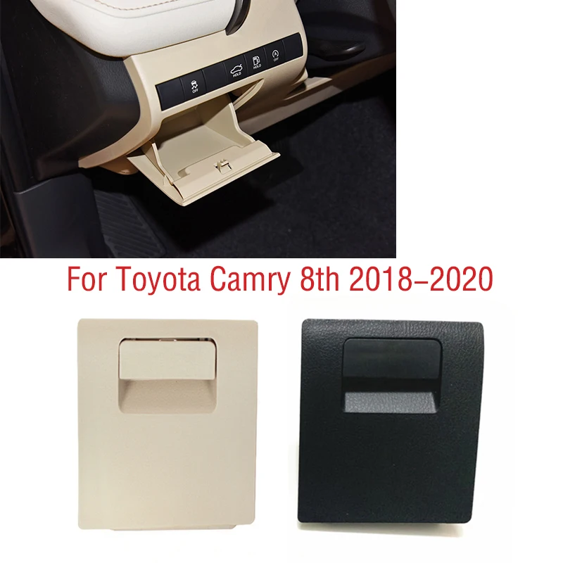 

Car Interior Dashboard Lower Left Storage Box Driving License Side Coin Box Glove Box For Toyota Camry 8th 2018 2019 2020