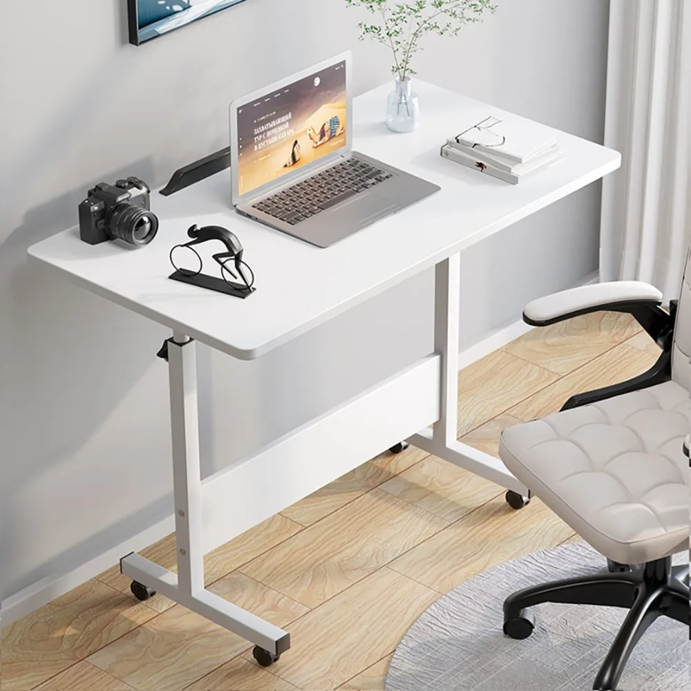 

Desk Adjustable Height,Rolling Computer Cart,Portable Laptop Desk,Small Adjustable Home Office Desk,Rolling Laptop Desk,