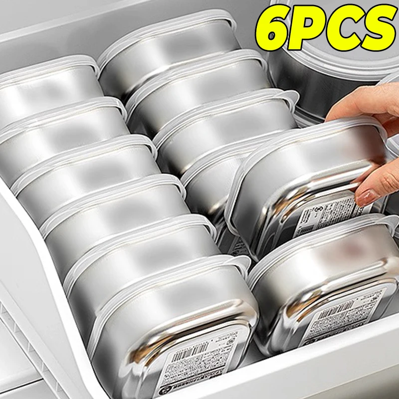 

Коробка для хранения продуктов из нержавеющей стали, портативная герметичная коробка для хранения овощей и фруктов, холодильник, органайзер для замороженного мяса пищевого качества