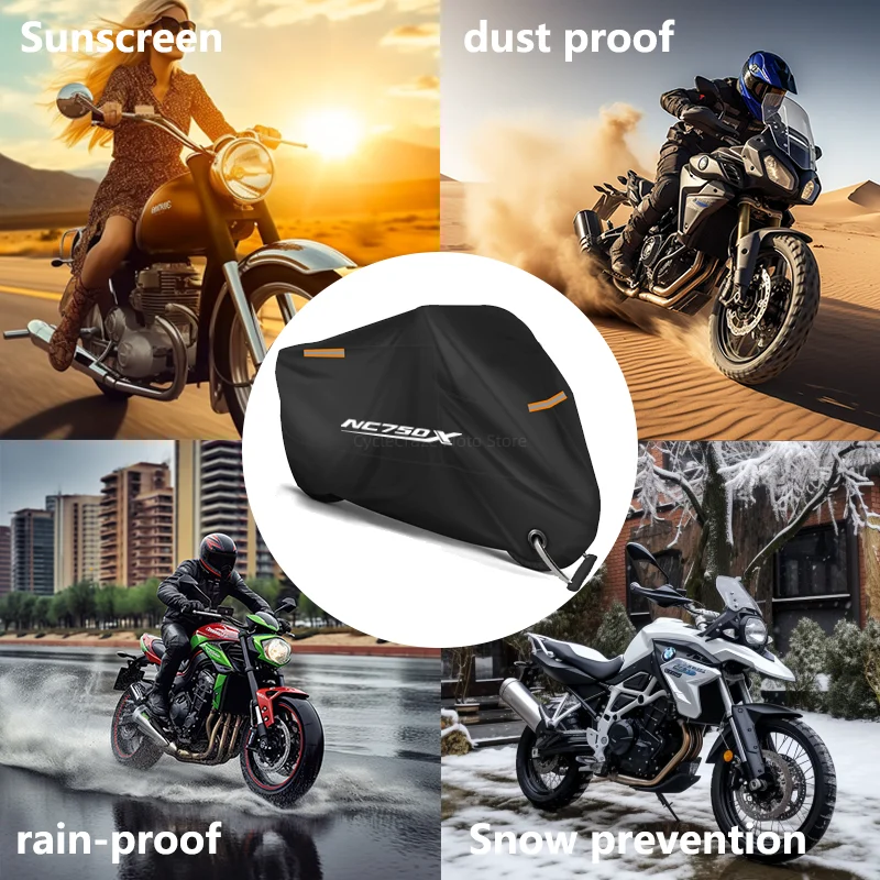 Motorcycle Cover Waterproof Outdoor Scooter UV Protector Dust Rain Cover For HONDA NC750X NC 750X NC750 X 2014-2020