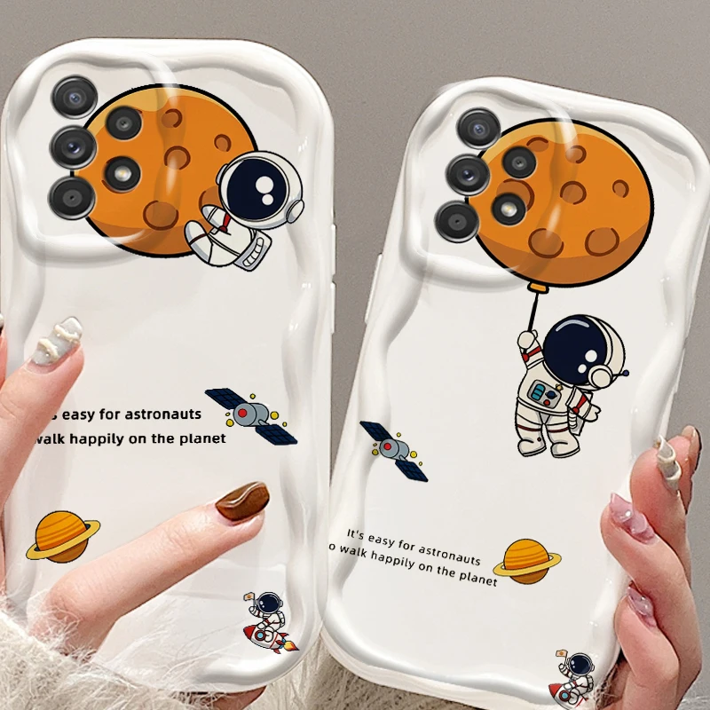 

Anime Lunar Astronaut Luxury For Samsung A55 A54 A53 A52 A35 A34 A33 A32 A25 A24 A23 A22 A21S A15 A13 A14 5G Wave Oil TPU