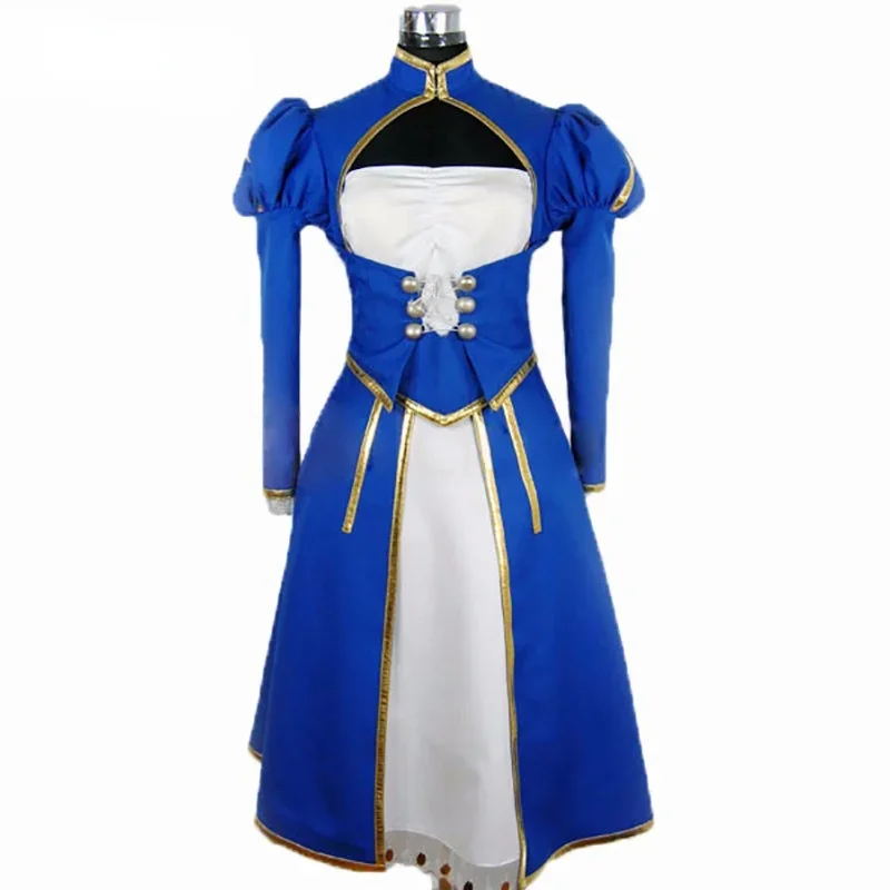 New Fashion Fate Stay Night Saber Cosplay Brand Costumes Customize for adults and kids