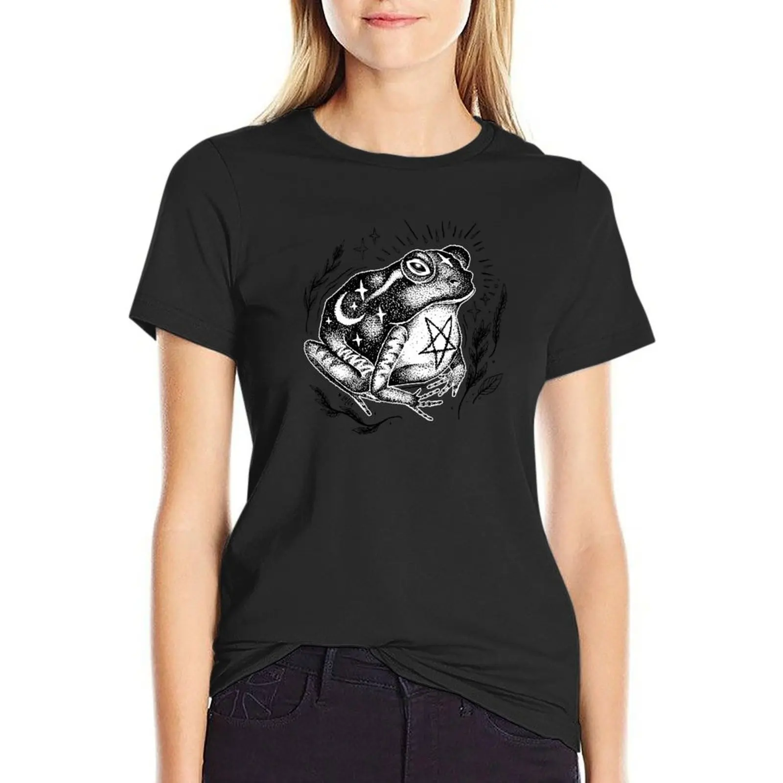 

BLACK TOAD T-Shirt funnys tops quick drying shirts graphic tees Womens graphic t shirts