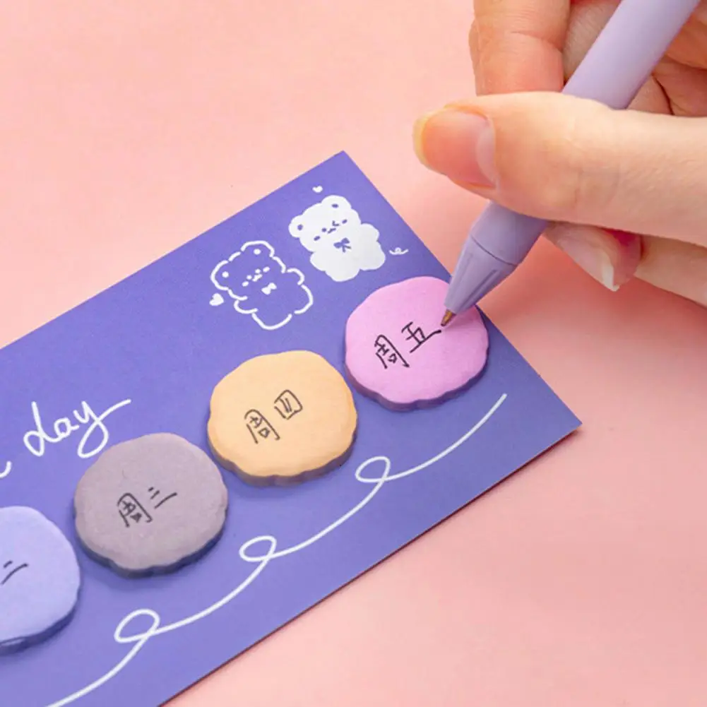 Convenient Page Stickers Paper Notepad Multifunctional Simple Style Student Diary Decoration Memo Pad  Recording