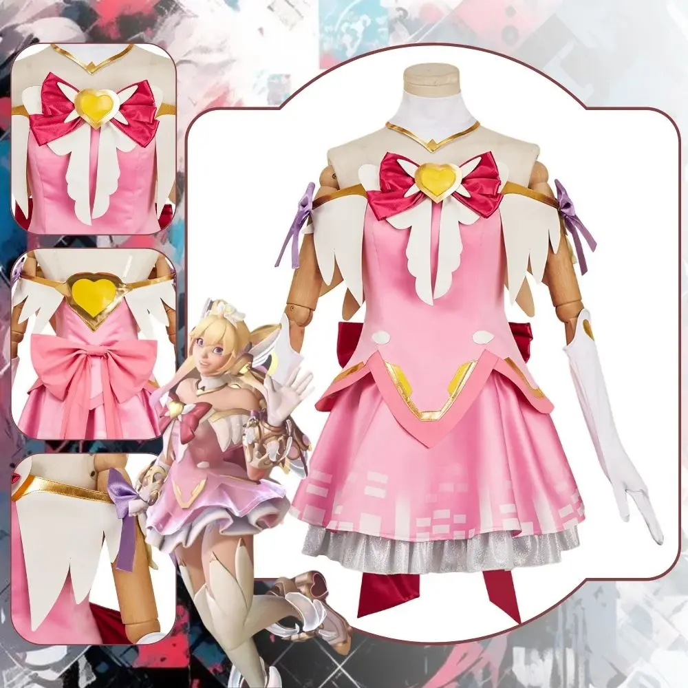 

OW Juno Cosplay Fantasy Costume Disguise for Women Girls Dresses Roleplay Outfits Fancy Dress Up Halloween Carnival Party Suit