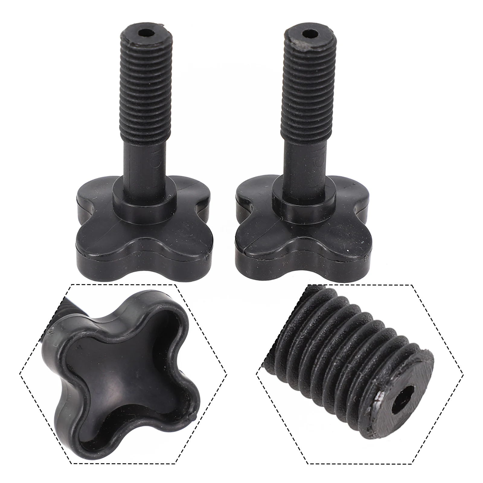 Black Screws Swing Chair Screw Fix Plastic Screws Screws 10mm Diameter 57mm Long Black 1 Pair Courtyard Sunshade Umbrella