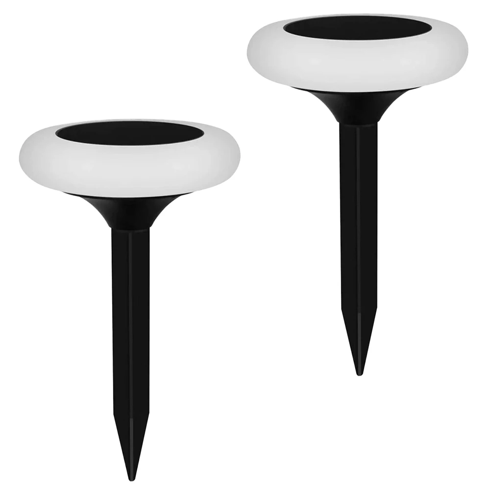 2-teiliges Solar-Rasenlicht für den Garten, für Außenbeleuchtung, Erdungsstecker, RGB, bunte Lampe für den Außenbereich, klein
