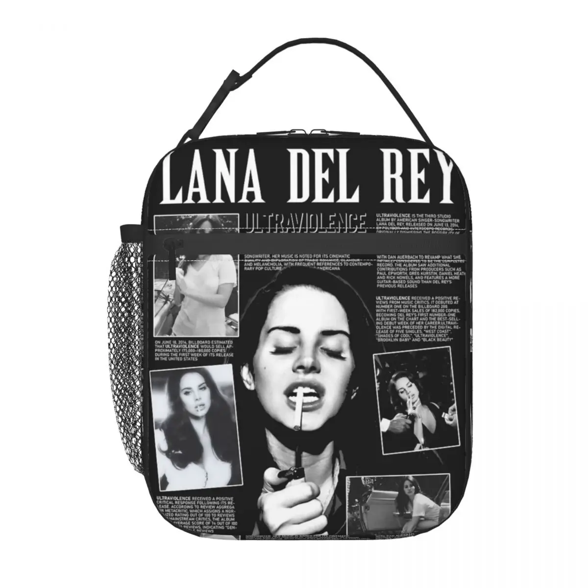 

Портативный ланч-бокс для певицы Ланы Дель Рей на заказ для женщин, герметичный холодильник, термоизолированная сумка для обеда, офисная работа