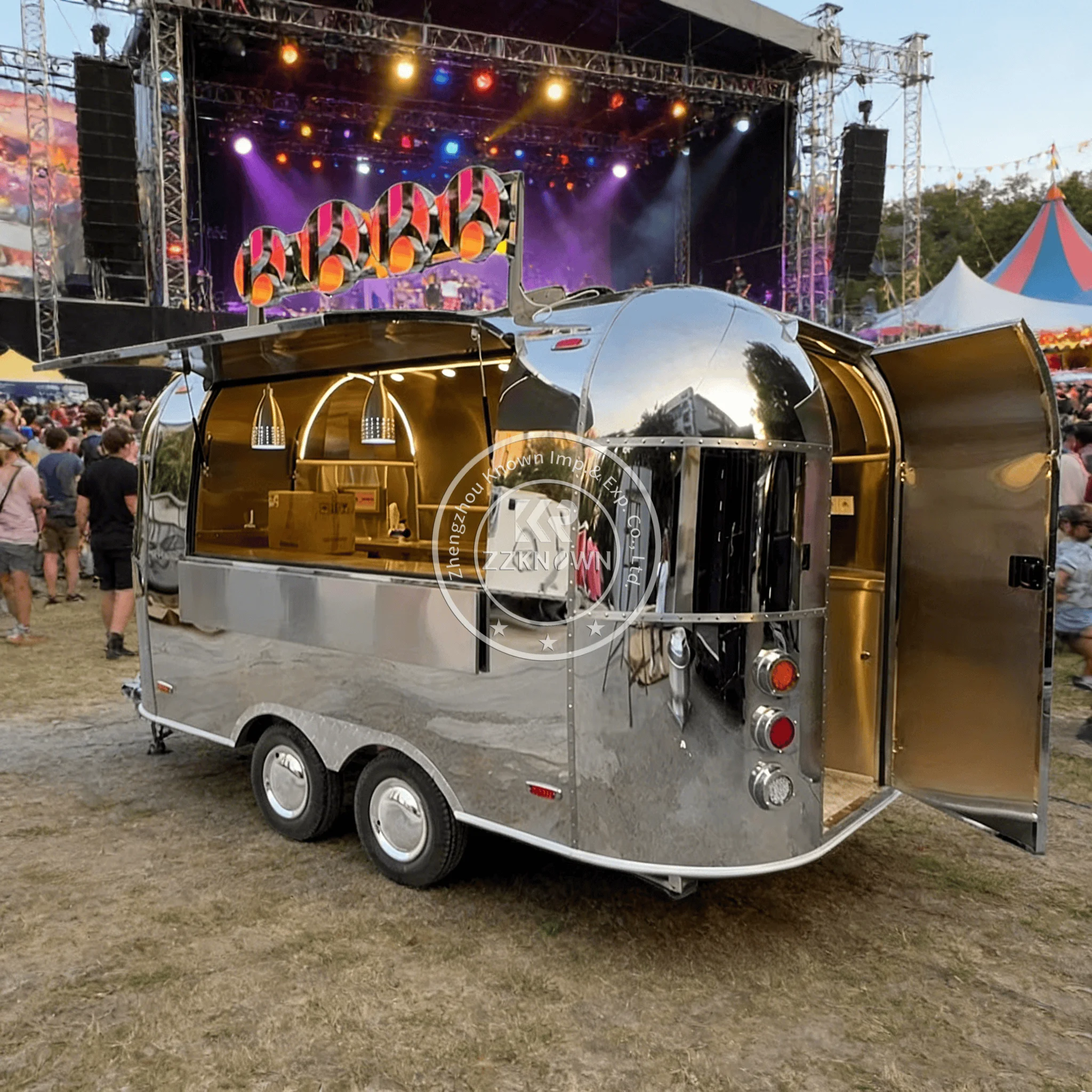 

Удобный мобильный фудтрак/фургон из нержавеющей стали с кухней для продажи