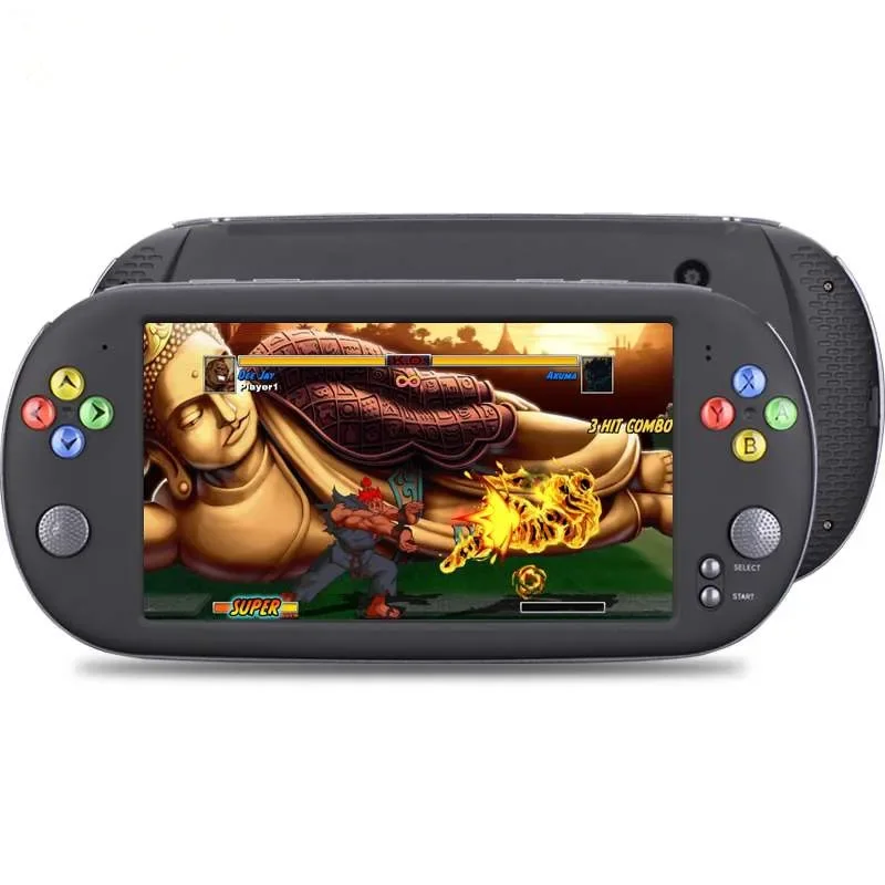 Gamepad 7 Inch HD Handheld Game Console Arcade NES Nostalgic FC Games Joystick 8G Mp4 Music E-book MP3 Player Recorder TV Output