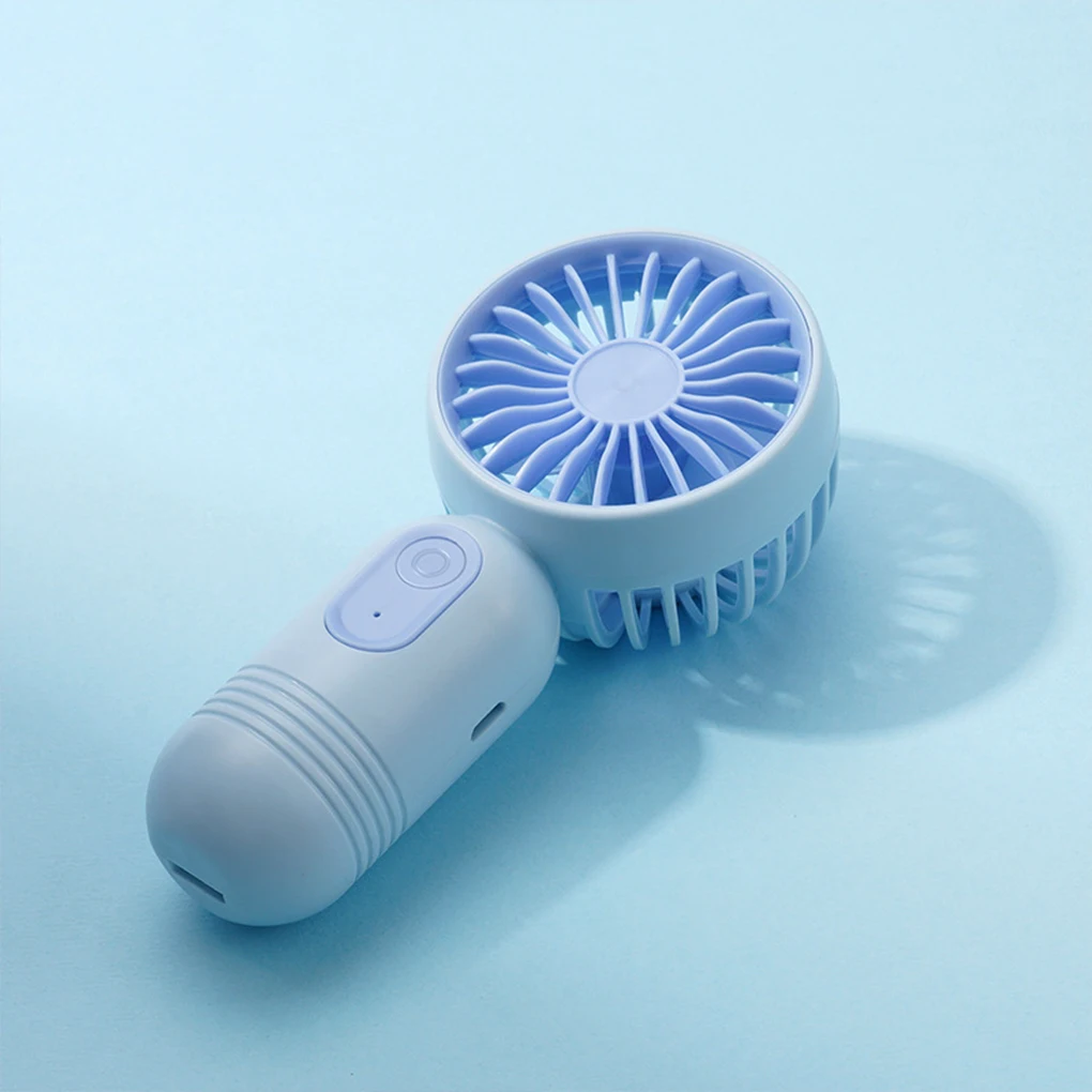 Mini Portable Fan With 3 Speeds Lightweight USB Rechargeable Handheld Fan - Perfect For Office Outdoor Travel Camping
