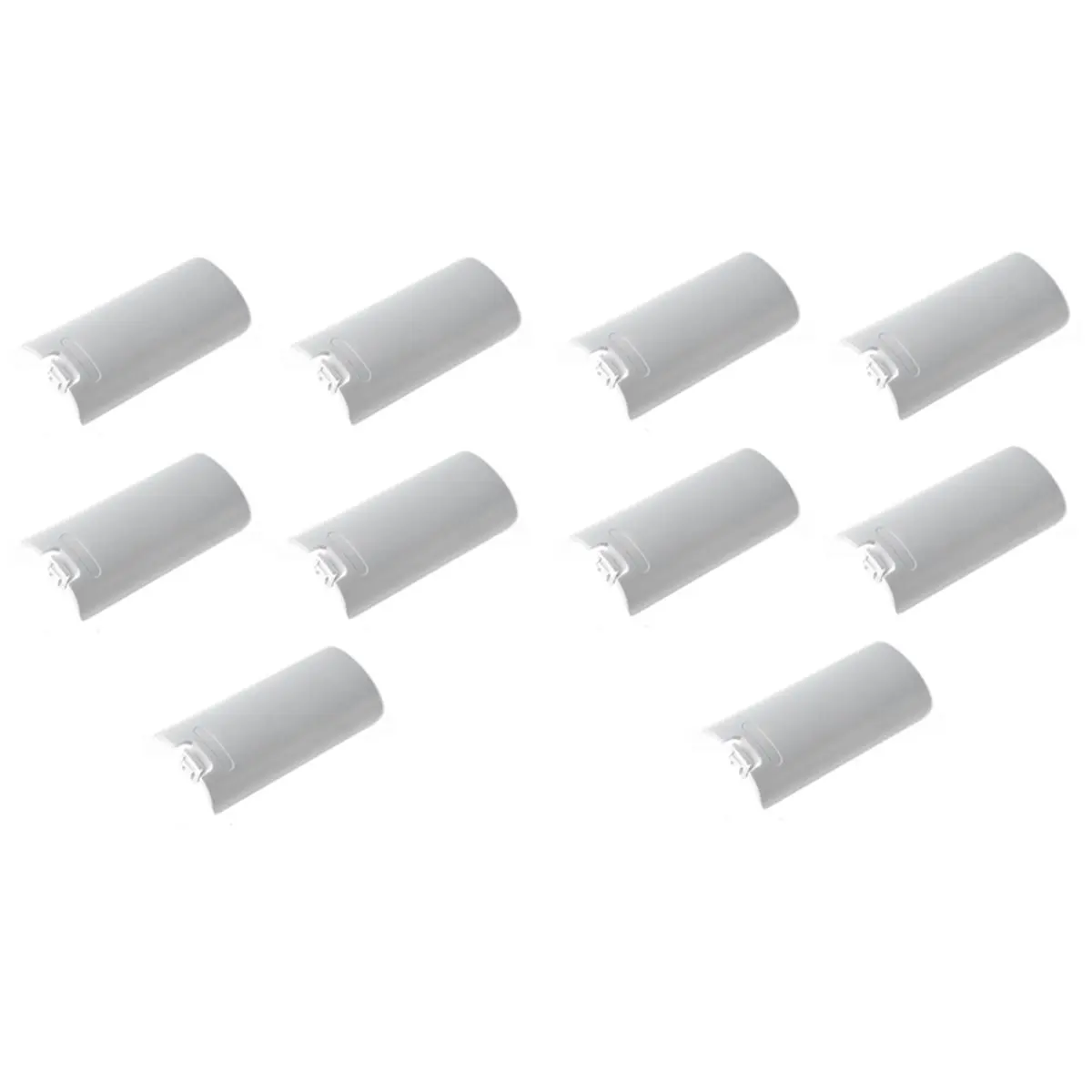 《Factory Direct》10PCS Battery Cover Replacement Pack for Remote Controller Back Door for Right Hand Controllers White