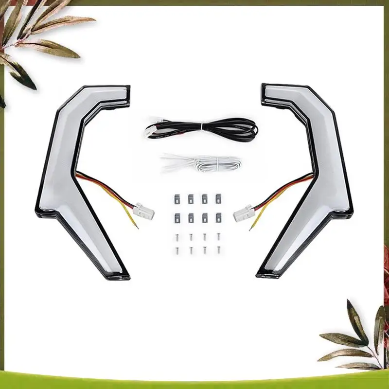 

AB98-Front Fang Accent Lights Kit, Signature Light With LED Turn Signal For Polaris RZR XP 4 1000/RZR 900 XC 900S Replacement Pa
