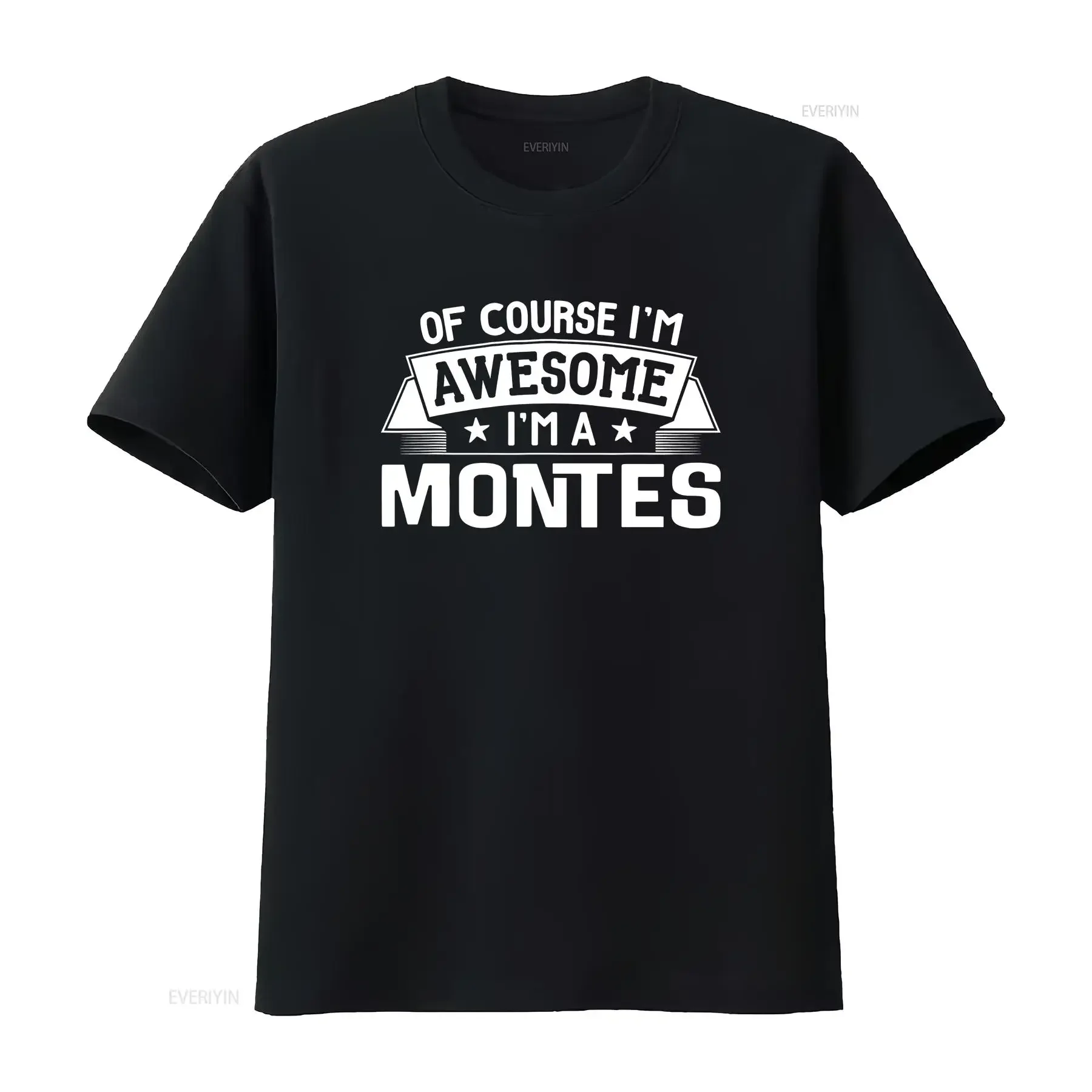 Montes First Or Last Name Family Reunion T Shirt vintage Washed Breathable graphic Casual Stretched Slightly