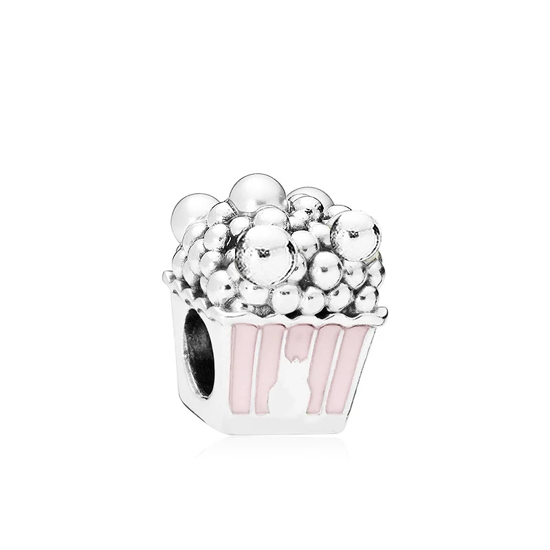 New Fashion Charm Original Pink Lotus Bird Safety Chain Love Beads Fit Original Pandora Ladies Bracelet Jewelry Accessories Gift