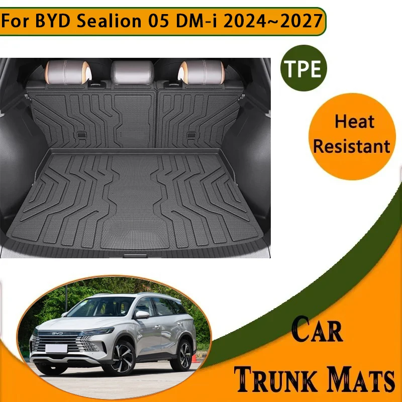 

Car Trunk Mats For BYD Sealion 05 DM-i 2024 2025 2026 2027 Waterproof Carpet Storage Pad Cargo Liner Rug Carpet Auto Accessories